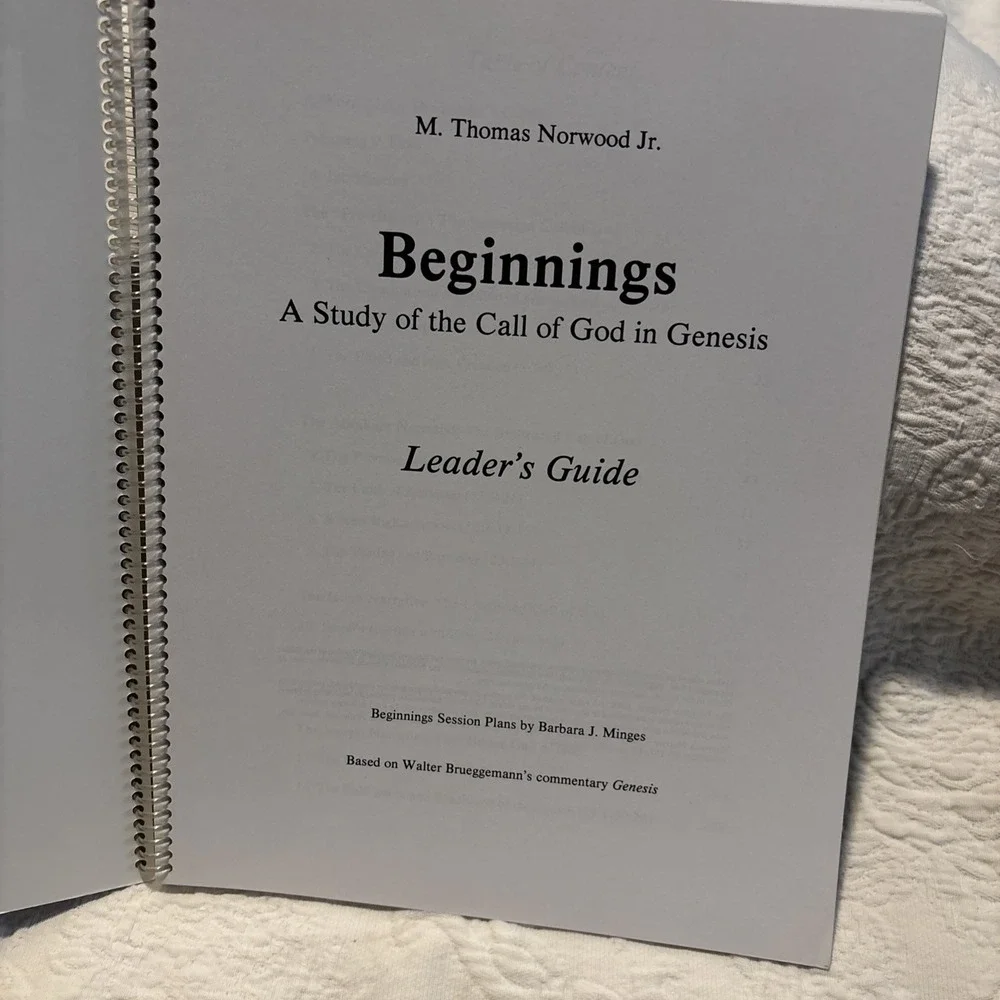 Beginnings A Study Of The Call Of God In Genesis  Leaders Guide